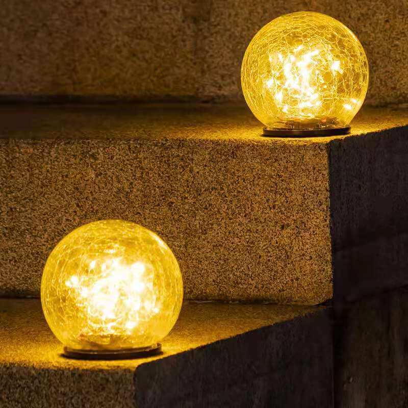 Solar Modern Minimalist Glass Floor Decoration LED Outdoor Landscape Light | Kalsten