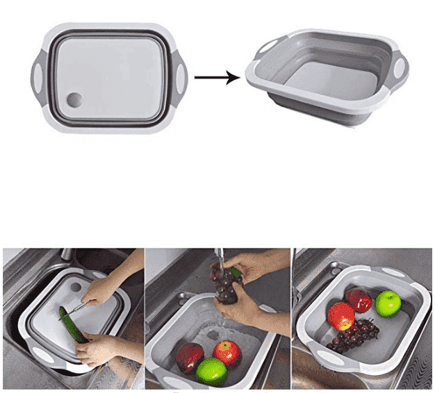 Collapsible Wash Tub Cutting Board | Kalsten