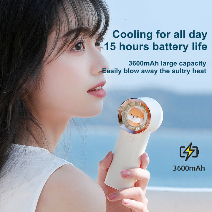 Lovely Squirrel Mini Pocket Fan USB Rechargeable Handheld Fan | Kalsten