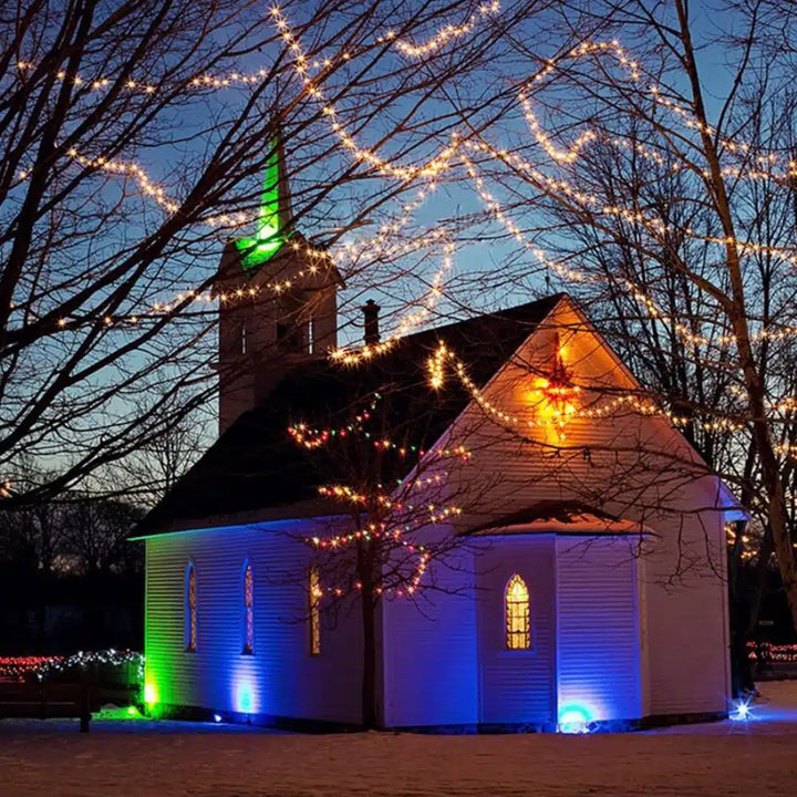 String lights with 30 balls – Charging via solar panel | Kalsten