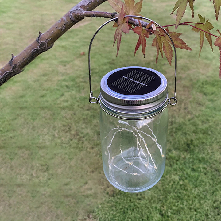 Modern Art Deco Waterproof Solar Glass Stainless Steel Copper Wire Star LED String Lights Outdoor Lighting For Garden | Kalsten