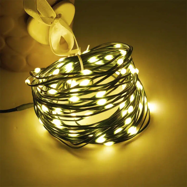LED string lights with remote control and 8 light settings – 30/40/50 meters – | Kalsten