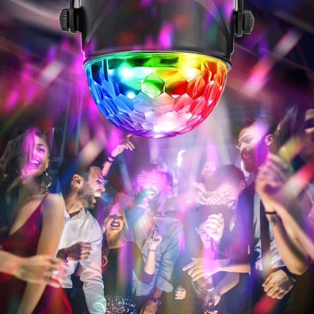Rotating LED disco ball with remote control | Kalsten