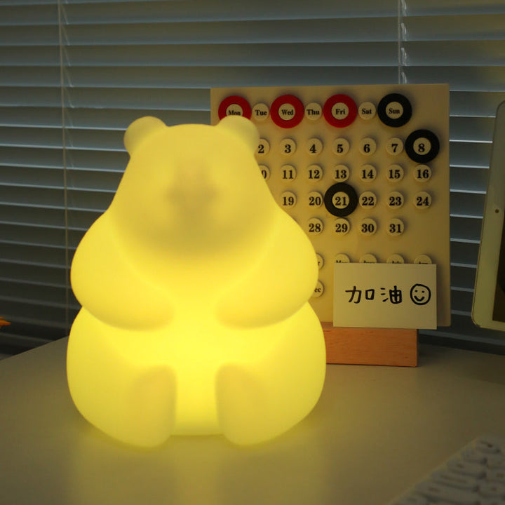 Contemporary Creative Bear PE LED Table Lamp for the Living Room | Kalsten