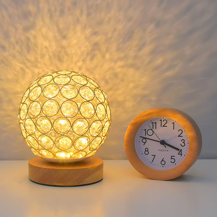 Modern Minimalist Round USB rechargeable LED table lamp | Kalsten