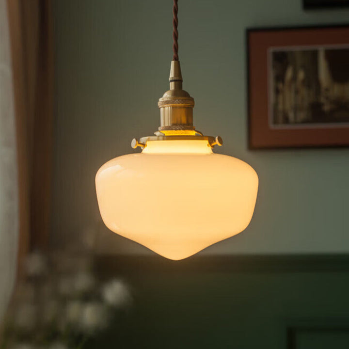 Retro Lantern Glass Pendant Hanging Light | Kalsten