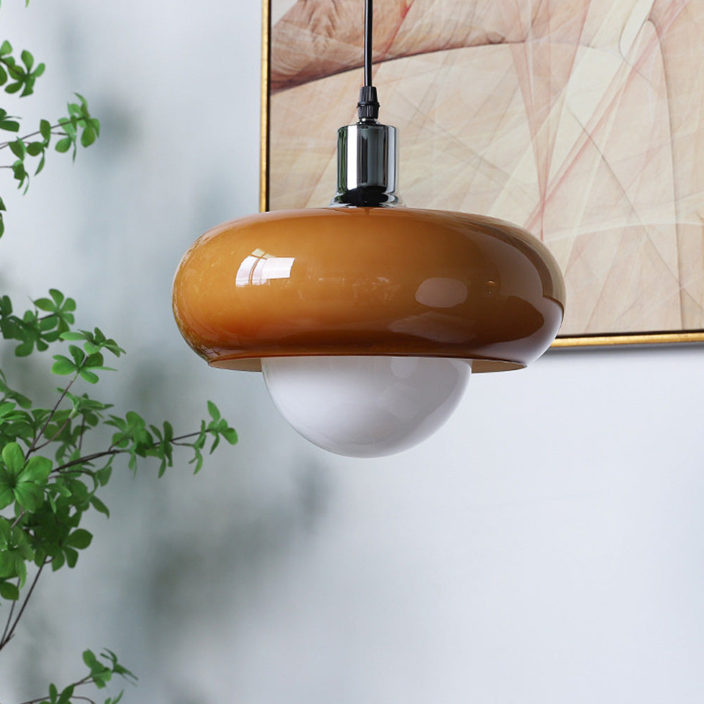 Bauhaus Dome Coffee Glass Pendant Light | Kalsten