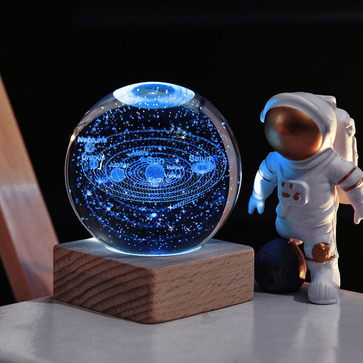 3D Galaxy Crystal Ball Night Light | Kalsten