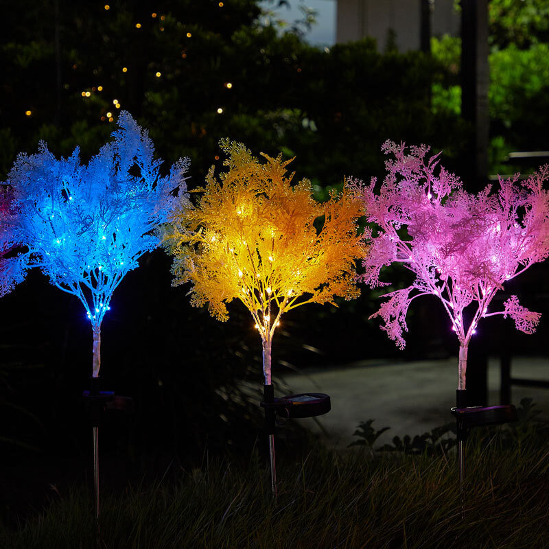 Modern Creative Colorful Simulation Fog Solar LED Outdoor Patio Lawn Ground Insert Landscape Light | Kalsten