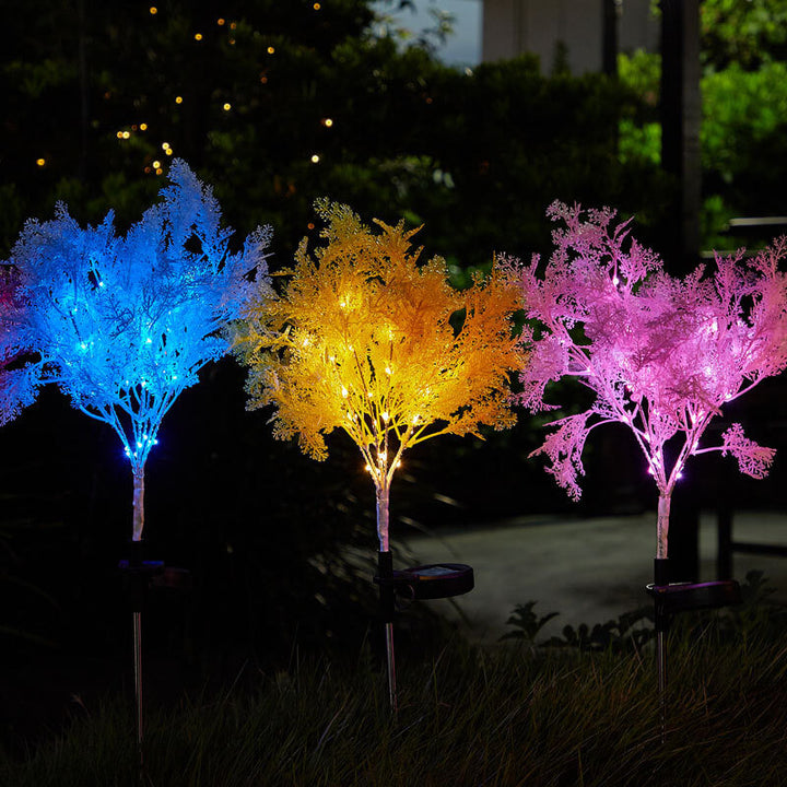 Modern Creative Colorful Simulation Fog Solar LED Outdoor Patio Lawn Ground Insert Landscape Light | Kalsten