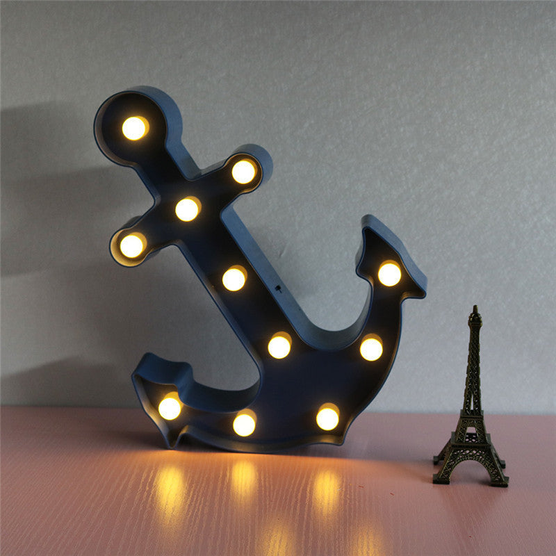 Scandinavian modern Boat Anchor ABS Battery LED Wall Sconce Lamp | Kalsten