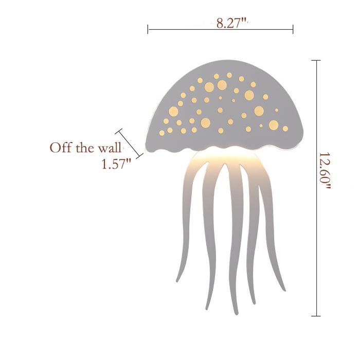 Modern creative 1-Light LED Jellyfish Wall Light | Kalsten