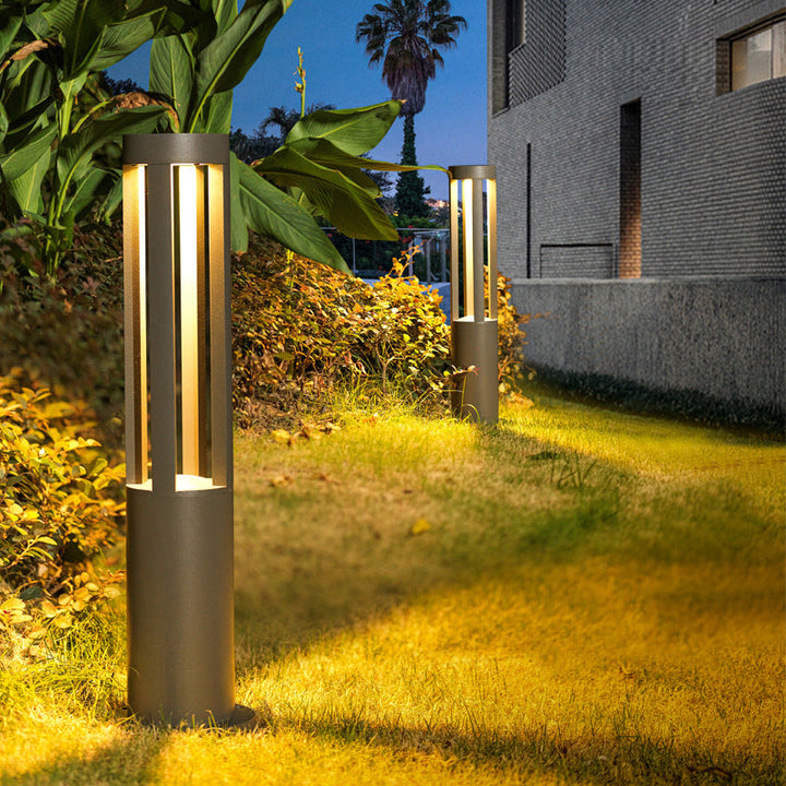 Modern Minimalist Waterproof Cylinder Square Aluminum LED Landscape Light For Garden | Kalsten