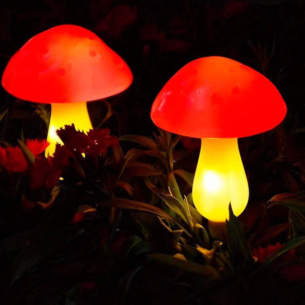 Solar LED Lamp - 3 pieces - mushrooms | Kalsten