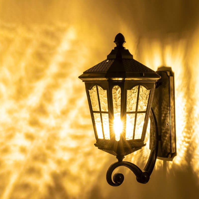 European Outdoor Lantern Aluminum Glass Waterproof 1-Light Wall Sconce Lamp | Kalsten