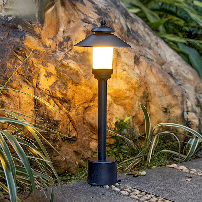 Modern Minimalist Umbrella Waterproof Aluminum Marble LED Outdoor Light For Garden | Kalsten