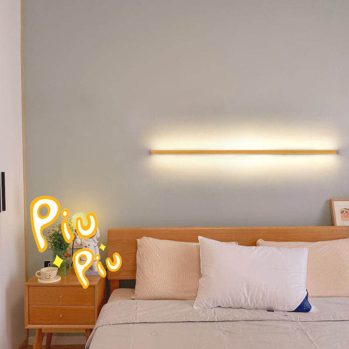 Kalsten | ZenBeam Japanese LED Wall Light | Solid Wood Design | Modern Accent Lighting