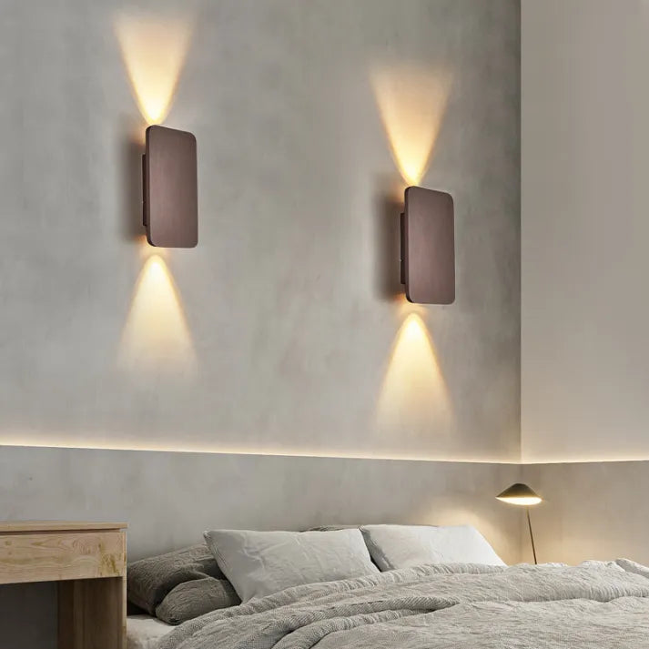 Modern Rectangle Metal Wall Lamp