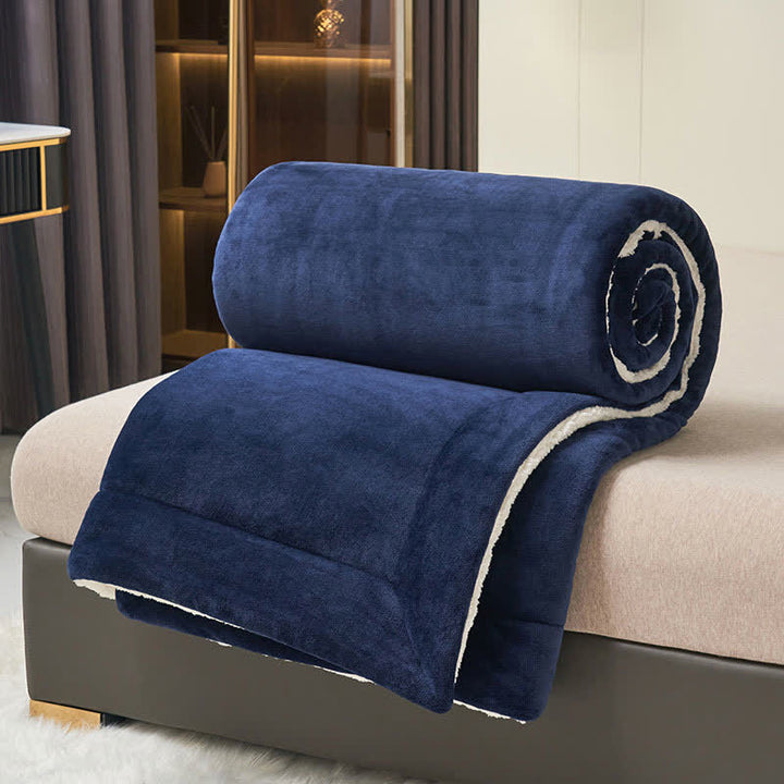 Double-Sided Velvet Cube Rug – Thick & Soft