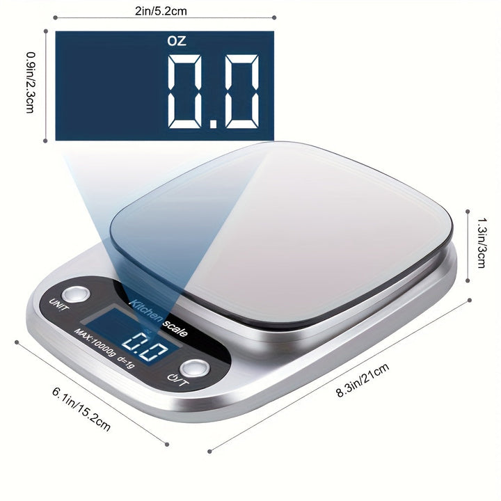 Digital kitchen scale stainless steel | Kalsten