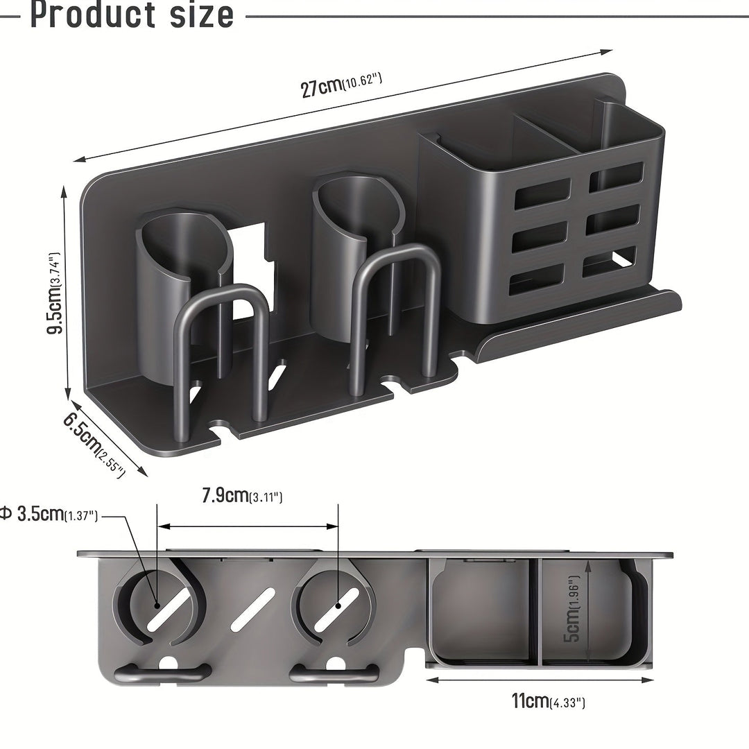 Kalsten | BristleHub Wall-Mounted Electric Toothbrush Holder – Aluminium Bathroom Organiser with Drainage Holes