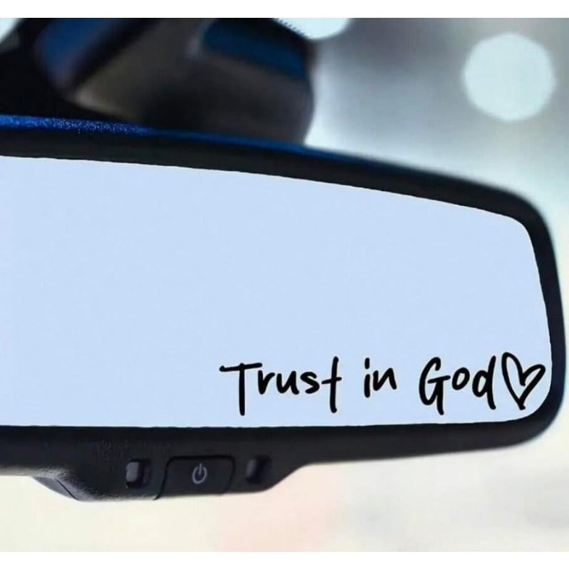 Kalsten | “Trust in God” Rear-View Mirror Decal