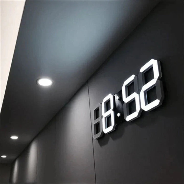 ClariTime 3D LED Wall Clock — Recognize your stress-free time in radiant clarity at any time | Kalsten
