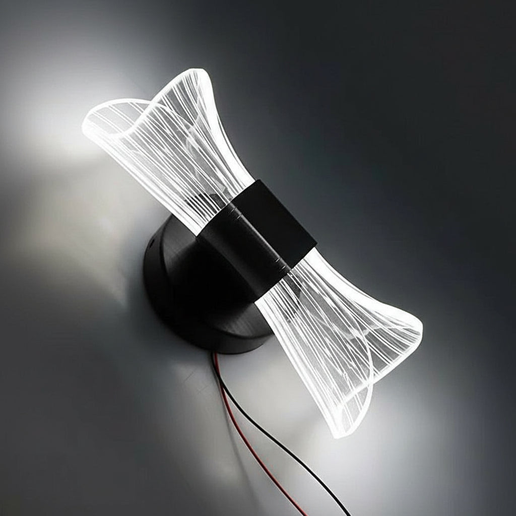 LED Wall Sconce Trumpet Shape Up Down Acrylic Metal 10W 22cm / 9in 3-Color Dimmable | Kalsten