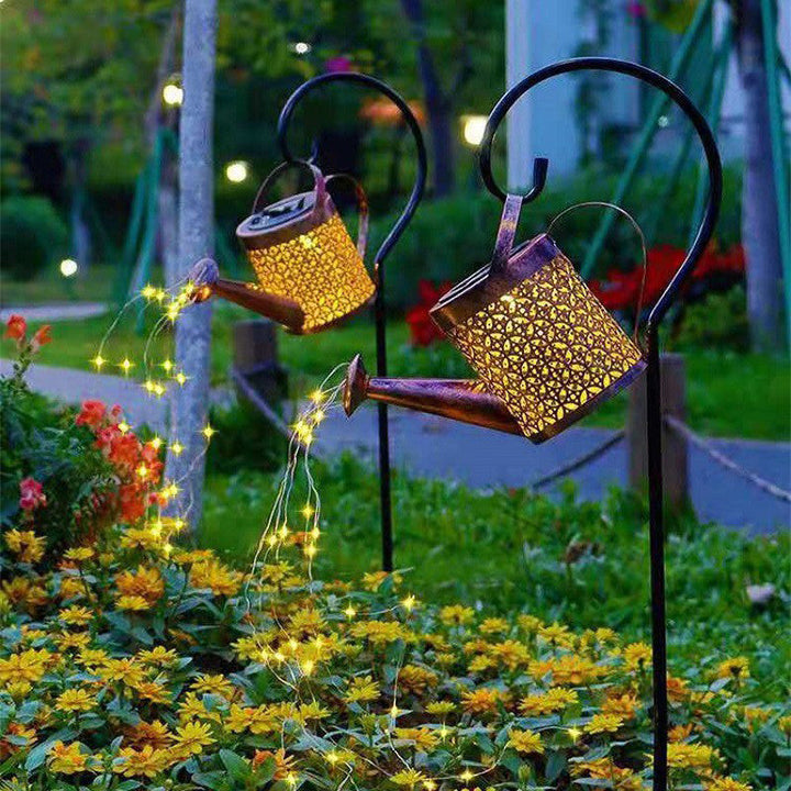 Contemporary Creative Solar Kettle Iron LED Outdoor Light For Garden | Kalsten