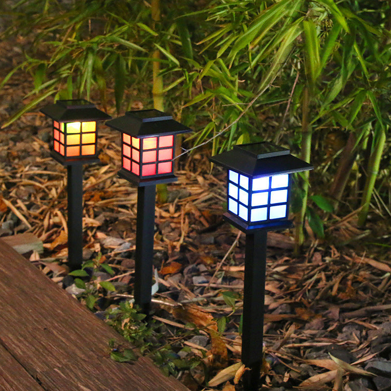 Traditional Rustic Waterproof Solar House ABS LED Outdoor Landscape Light For Garden | Kalsten