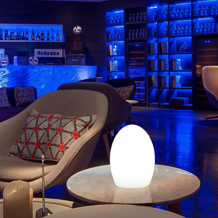 RGB ABS Egg-shaped LED Decorative Table Lamp | Kalsten
