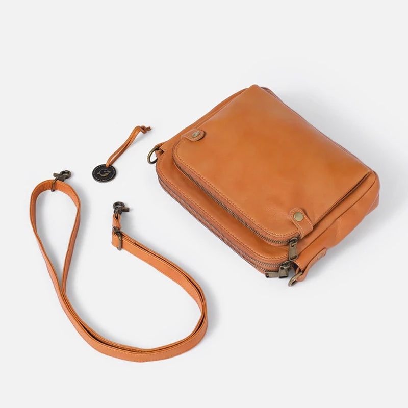 Women's shoulder bag made of three-layer leather | Kalsten