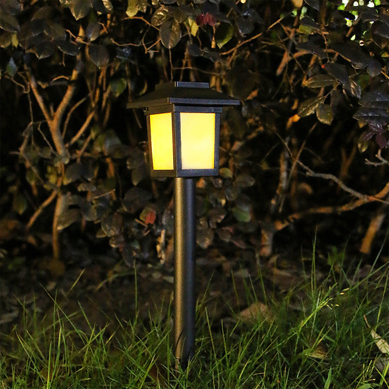 Modern Minimalist Waterproof Solar Square ABS PVC LED Outdoor Landscape Light For Garden | Kalsten