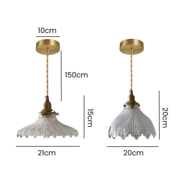 Mid-Century Vintage Glass Disc Pendant Light | Kalsten