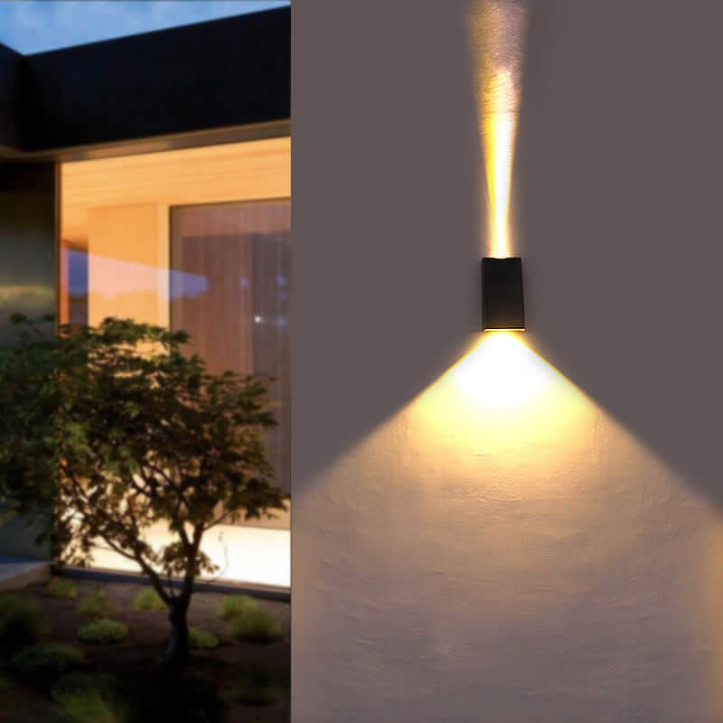 Solar Simple Trapezoid Outdoor Waterproof LED Wall Sconce Lamp | Kalsten