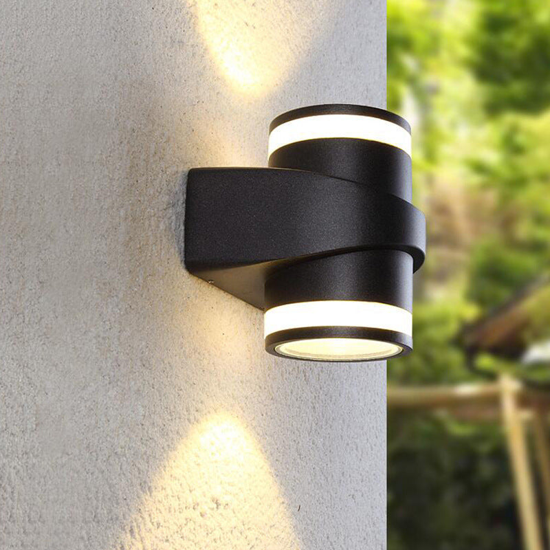 Modern Cylindrical Die-Cast Aluminum LED Waterproof Outdoor Garden Wall Light | Kalsten