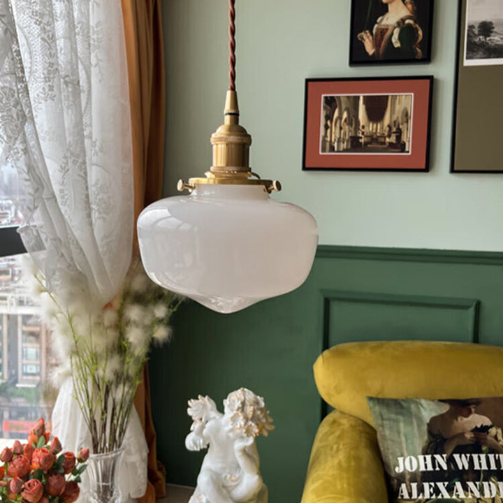 Retro Lantern Glass Pendant Hanging Light | Kalsten