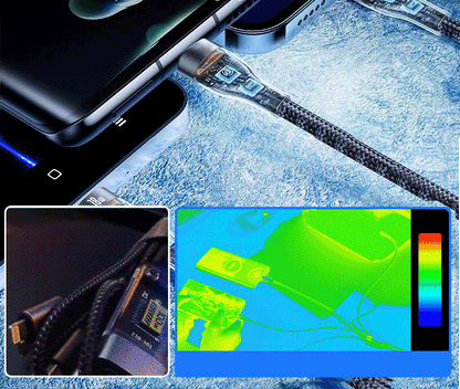 Super fast charging 3-in-1 data cable