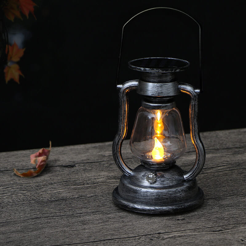 Solar Retro Kerosene Lamp Horse Lamp LED Outdoor Garden Patio Decoration Portable Flame Candle Light | Kalsten