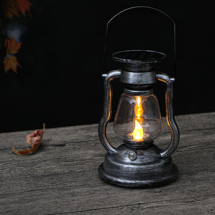 Solar Retro Kerosene Lamp Horse Lamp LED Outdoor Garden Patio Decoration Portable Flame Candle Light | Kalsten