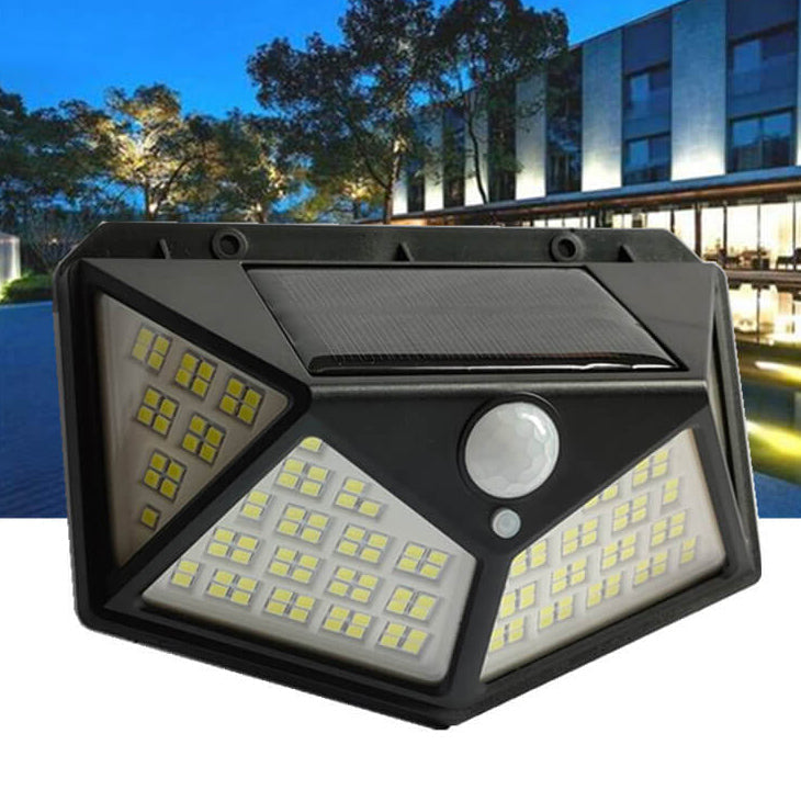 Solar Outdoor 162 LED Outdoor Waterproof Body Sensor Garden Lighting Wall Sconce Lamp | Kalsten