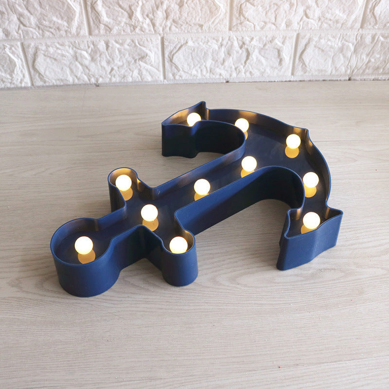 Scandinavian modern Boat Anchor ABS Battery LED Wall Sconce Lamp | Kalsten