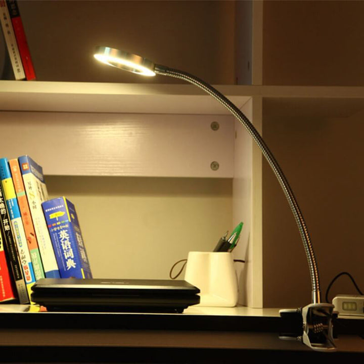 Creative simple USB pants button LED reading clip desk lamp | Kalsten