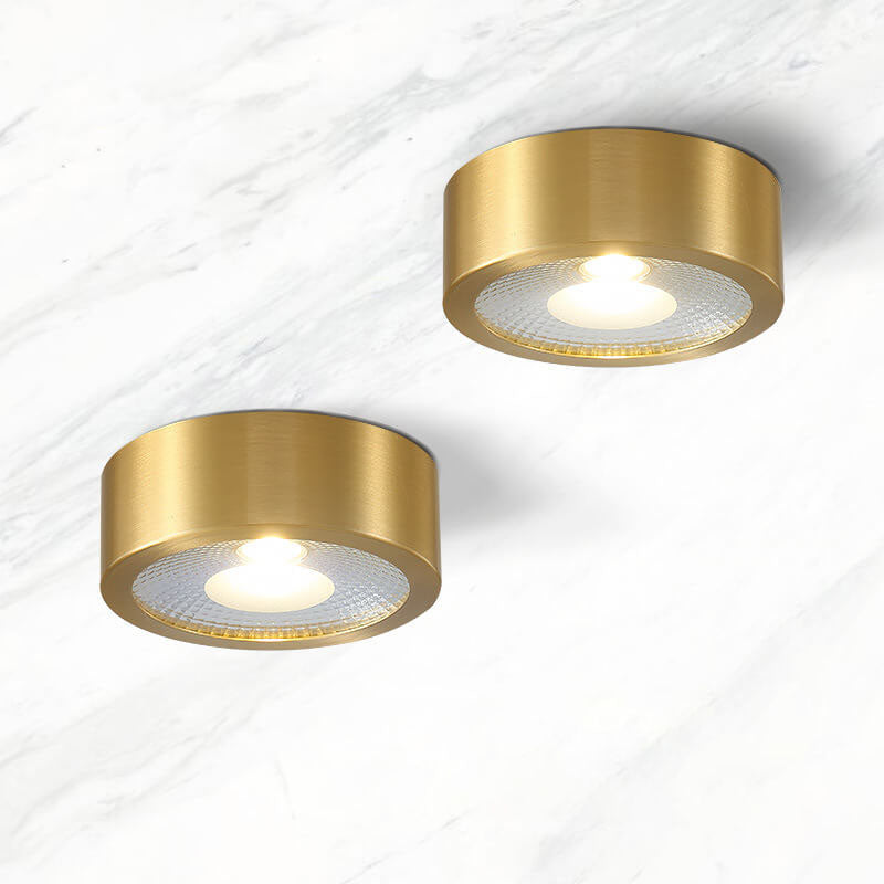 Flush Mount Ceiling Light Copper 4.72 in Built-In LED Modern Hallway Living Room Bedroom Lighting | Kalsten