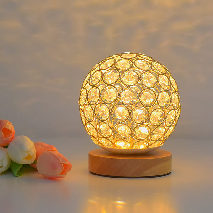 Modern Minimalist Round USB rechargeable LED table lamp | Kalsten
