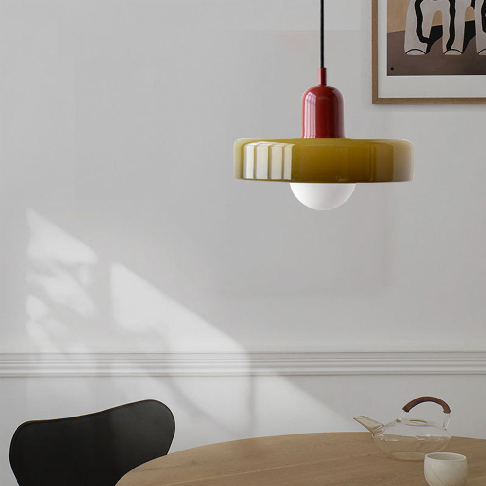 Colored Glass Pendant Lamp - BauLume | Kalsten