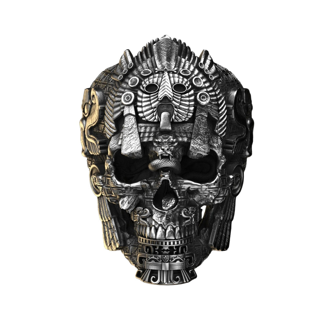 Kalsten | Men’s Sterling Silver Skull Ring | GrimSkull Handcrafted Statement Jewelry | 100% Silver
