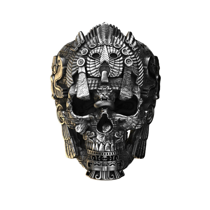 Kalsten | Men’s Sterling Silver Skull Ring | GrimSkull Handcrafted Statement Jewelry | 100% Silver