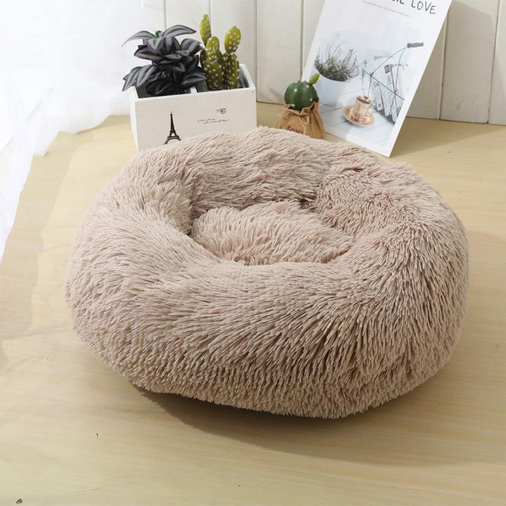 Soft and calming donut cat pillow (black, beige, gray or pink) | Kalsten