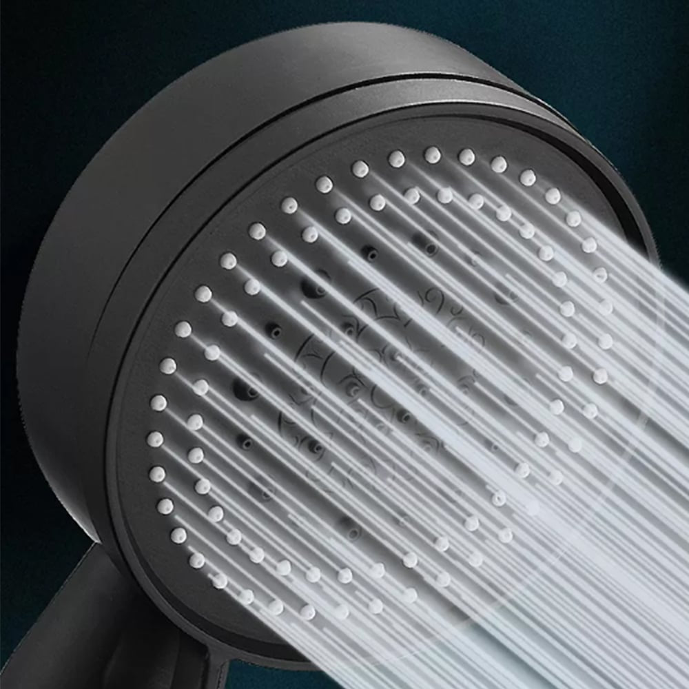 Shower head with 5 functions - black | Kalsten